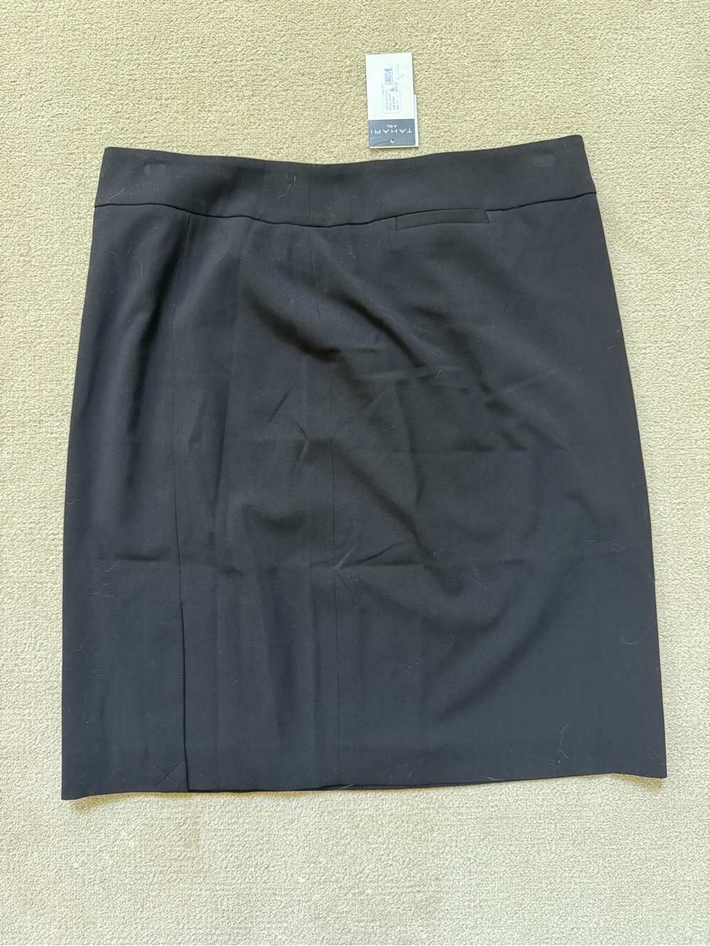 Tahari ASL Black Tailored Pencil Skirt